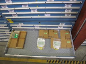 LISTA HEAVY DUTY 9-DRAWER PARTS CABINET W/ CONTENTS (W-50) LOADING & HANDLING FEE $25-